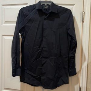 Apt 9 Black Premier Flex Slim Fit Men’s Shirt